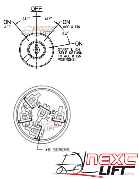 5 wire fork lift ignition switch wiring diagram 